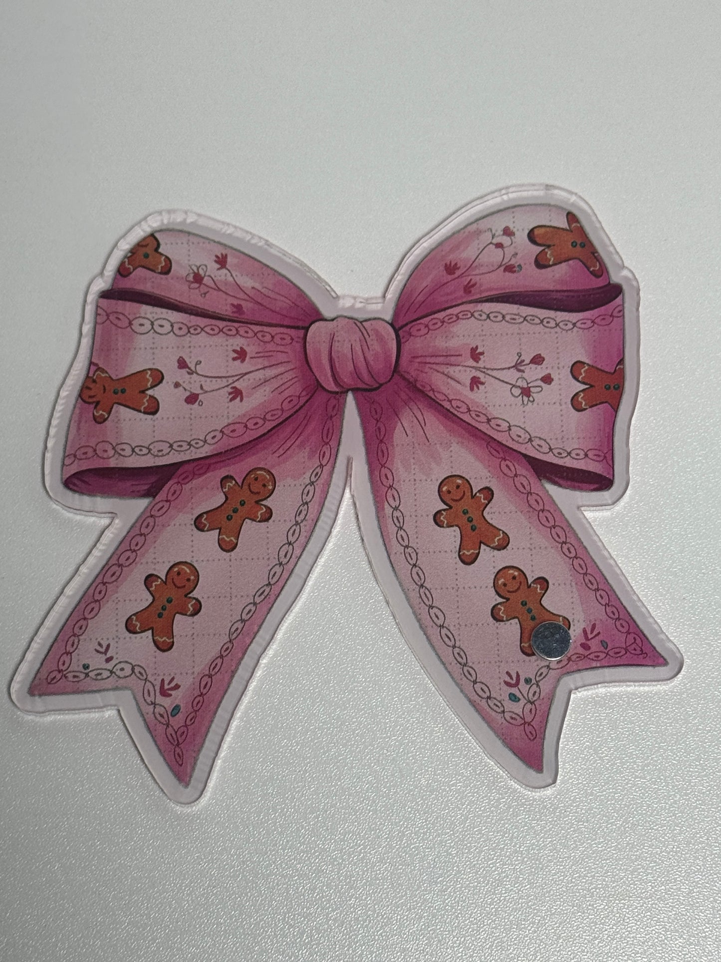 Pink Gingerbread Bow