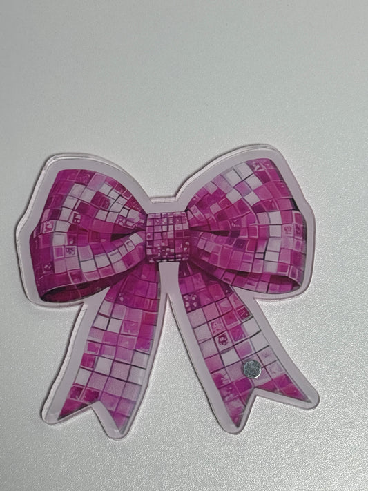 Disco Pink coquette bow