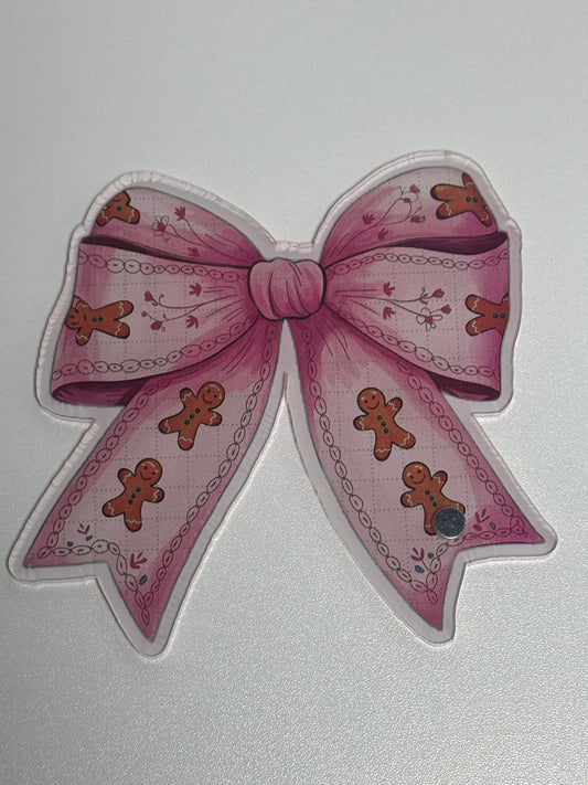 Pink Gingerbread Bow