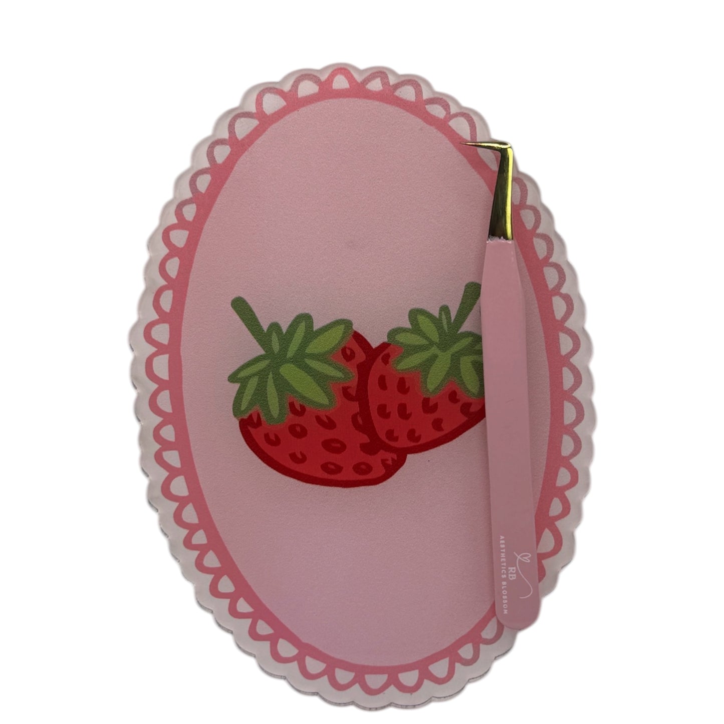 Strawberry Bliss Lash tile & Boot Tweezer Duo