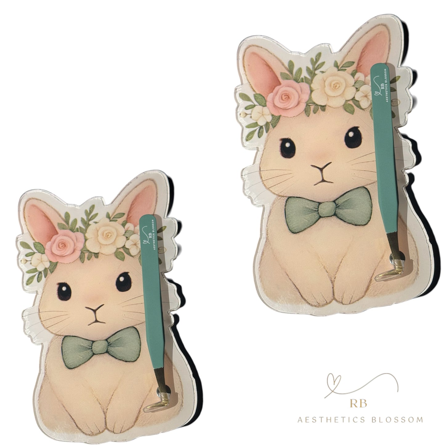 Spring Bunny  Lash Tile & Matching Boot Tweezer