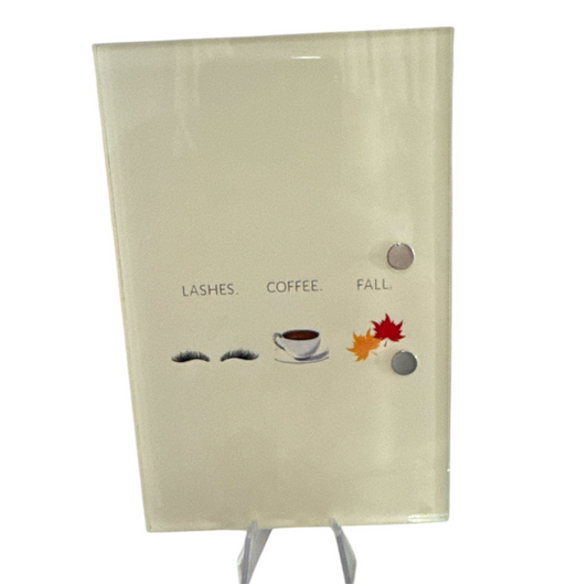 Lashes, Coffee,Fall
